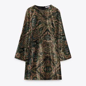 NEW Zara Velvet Dress